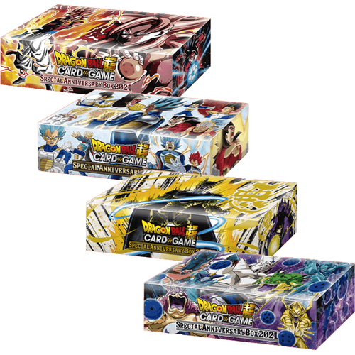 Dragon Ball Super Card Game Special Anniversary Box 2021 - Full Set (4 Boxes) - PokéBox Australia