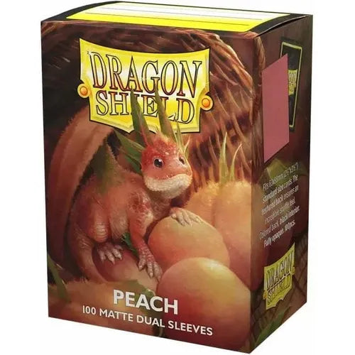 Dragon Shield - Standard Dual Matte Peach Sleeves 100 pack - PokéBox Australia