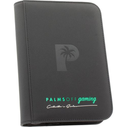 Palms Off Gaming - 4 Pocket Collectors Series Trading Card Binder (BLACK) - PokéBox Australia