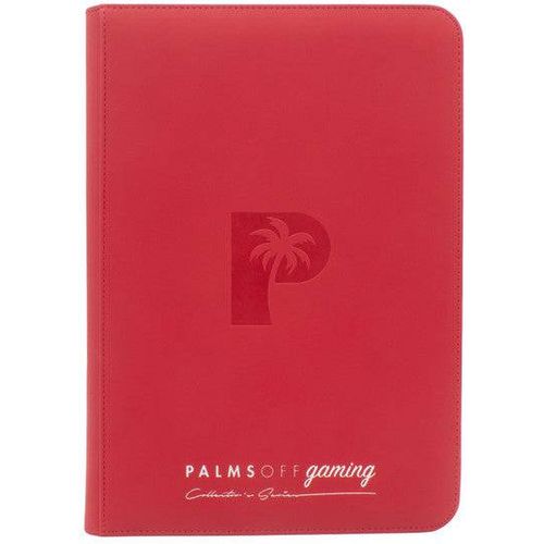 Palms Off Gaming - 9 Pocket Collectors Series Trading Card Binder (Red) - PokéBox Australia