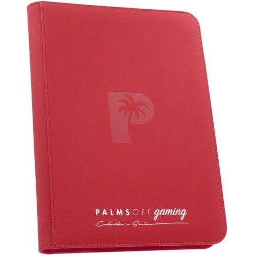 Palms Off Gaming - 9 Pocket Collectors Series Trading Card Binder (Red) - PokéBox Australia