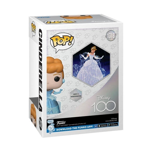 Disney 100th - Cinderella Diamond Glitter US Exclusive Pop! Vinyl Figure - PokéBox Australia