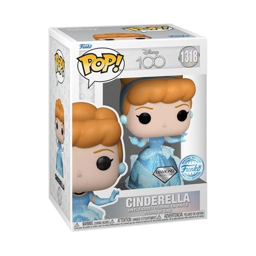 Disney 100th - Cinderella Diamond Glitter US Exclusive Pop! Vinyl Figure - PokéBox Australia