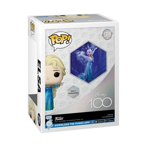 Disney 100th - Elsa Diamond Glitter US Exclusive Pop! Vinyl Figure - PokéBox Australia