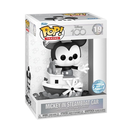 Disney 100th - Mickey in Steamboat Car US Exclusive Pop! Train [RS] - PokéBox Australia