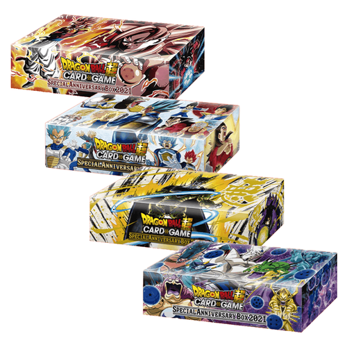Dragon Ball Super Card Game Special Anniversary Box 2021 - Full Set (4 Boxes) - PokéBox Australia