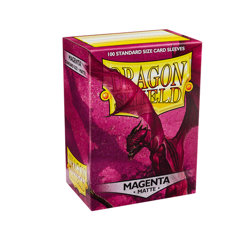 Dragon Shield - Standard Matte Magenta Sleeves 100 pack - PokéBox Australia