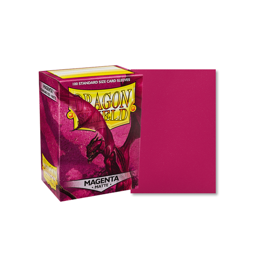 Dragon Shield - Standard Matte Magenta Sleeves 100 pack - PokéBox Australia