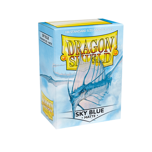 Dragon Shield - Standard Matte Sky Blue Sleeves 100 pack - PokéBox Australia