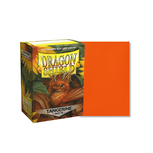 Dragon Shield - Standard Matte Tangerine Sleeves 100 pack - PokéBox Australia