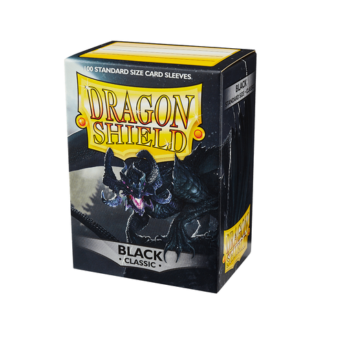 Dragon Shield - Standard Classic Black Sleeves 100 pack - PokéBox Australia