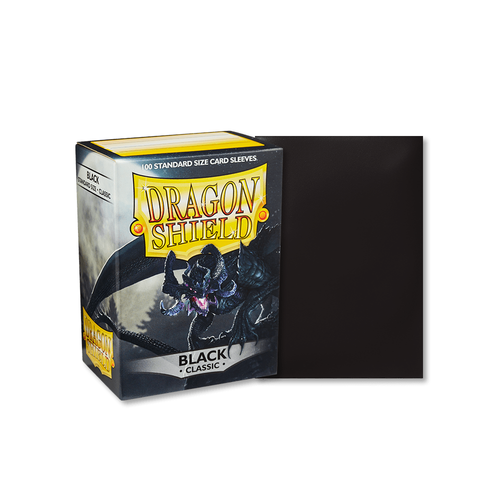 Dragon Shield - Standard Classic Black Sleeves 100 pack - PokéBox Australia