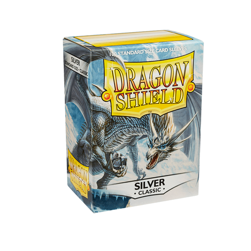 Dragon Shield - Standard Classic Silver Sleeves 100 pack - PokéBox Australia