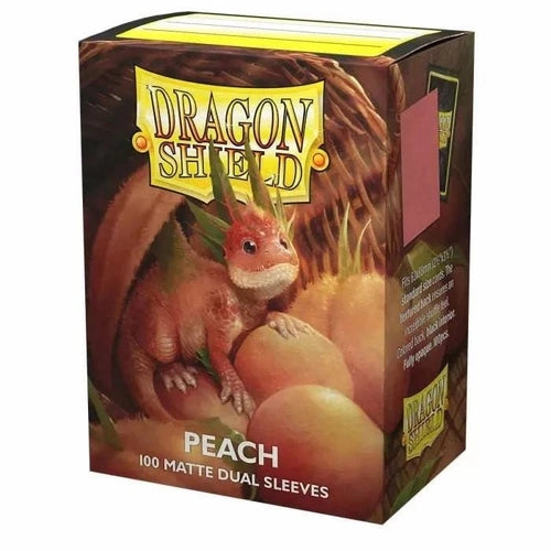 Dragon Shield - Standard Dual Matte Peach Sleeves 100 pack - PokéBox Australia