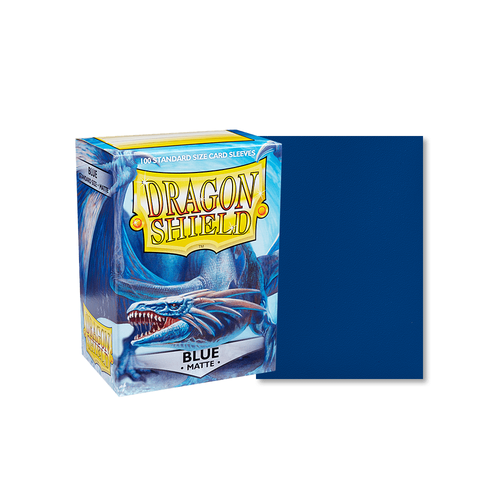 Dragon Shield - Standard Matte Blue Sleeves 100 pack - PokéBox Australia