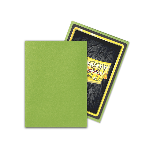 Dragon Shield - Standard Matte Lime Sleeves 100 pack - PokéBox Australia