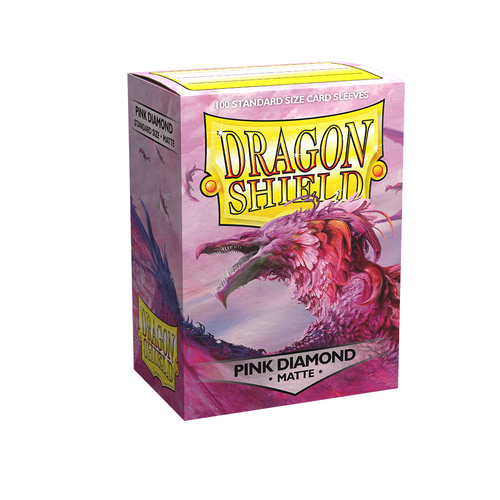 Dragon Shield - Standard Matte Pink Diamond Sleeves 100 pack - PokéBox Australia