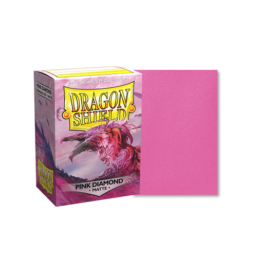 Dragon Shield - Standard Matte Pink Diamond Sleeves 100 pack - PokéBox Australia