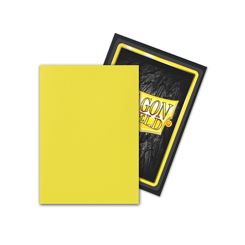 Dragon Shield - Standard Dual Matte Lightning Yellow Sleeves 100 pack - PokéBox Australia