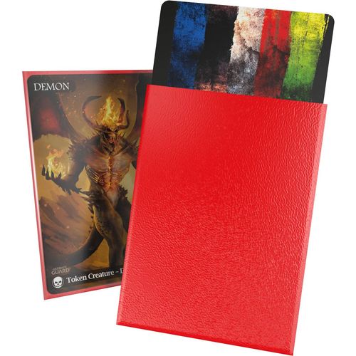 Ultimate Guard Cortex Standard Size Sleeves Matte Red (100) - PokéBox Australia