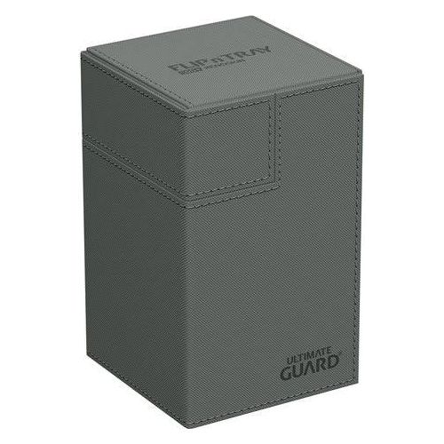 Ultimate Guard Flip n Tray 100+ XenoSkin Monocolor Grey Deck Box - PokéBox Australia