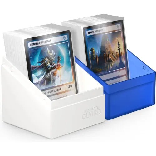 Ultimate Guard Synergy Boulder Deck Case 100+ Blue/White Deck Box - PokéBox Australia