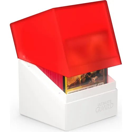 Ultimate Guard Synergy Boulder Deck Case 100+ Red/White Deck Box - PokéBox Australia